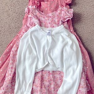 3 for $35!!! Toddler Dresses and A Shrug Cardigan